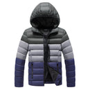 CHAIFENKO Winter Warm Casual Jacket Parkas Men Autumn Fashion Streetwear Men Parkas Windproof Thick Hooded Slim Solid Coat Men