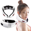 Electric Shock Pulse Multi-frequency Neck Massage instrument Physiotherapy Cervical Magnetic Therapy to Relief Neck Pain