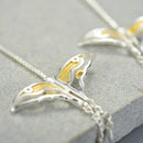 Lotus Fun Real 925 Sterling Silver Natural Creative Handmade Fine Jewelry Hollow Butterfly Kite Long Dangle Earrings for Women