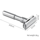 YINTAL Adjustable Safety Razor Double Edge Classic Men Shaving 1-6 File 1 Razor 5 Blades 1   Blade Disposal Case
