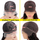 32in 250% Kinky Curly Wig 13x6 Lace Front Human Hair Wigs Transparent Lace Brazilian Pre Plucked Bleached Knots Wig for Women