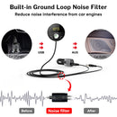 Deelife Bluetooth AUX Adapter in Car Handsfree Kit BT 5.0 Audio Receiver for Auto Phone Hands Free Carkit FM Transmitter