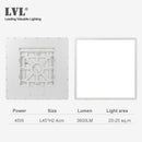 LED Modern Square Ceiling Light 45W 220V 5000K 4000K 2800K 3 Colors For Kitchen Bedroom Bathroom Lamps Ultrathin Ceiling Lamp