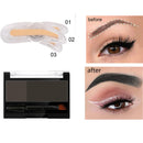 Adjustable Eyebrow Stamp Waterproof Long Lasting Eyebrow Cream Eye brow Enhancers Smooth Powder Palette Eye brow Pigment