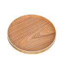 Solid Wood Plate Dessert Serving Tray Bread Fruit Seasoning Holder Dessert Snack Dish Organizer Storage Plate trays decorative