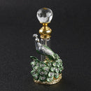 Ancient Arab Empty Perfume Bottle Antique Crystal Metal Bottle Dripper Home Decor Lady&