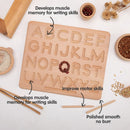 Montessori Tracing Board Wooden toy for girls boy Double Sided Uppercase &amp; Lowercase Letters number Educational game toy product