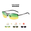 CoolPandas 2022 变色太阳镜 男士日夜两用偏光变色龙眼镜 驾驶UV400太阳镜 Oculos De Sol