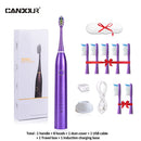 CANDOUR CD-5168 声波电动牙刷 可充电牙刷 IPX8 级防水 15 种模式 USB 充电器 替换刷头套装