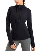 Sportswear Woman'S Sports Jacket Women'S Matte Brushed Full Zip Up Hoodie Coats Outerwear Hooded Workout Sports Jackets Pockets