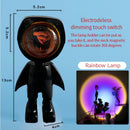 USB 360°sunset Projector Lamp Robot Led Projector Night Lights  Rainbow Sunset Red Selfie Light Bedroom Atmosphere Table Lamp