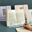 MINKYS Foldable Morandi Color Metal Book Holder Stand For Reading Adjustable Books Stand Kawaii School Office Stationery