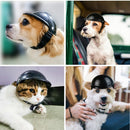趣味宠物帽狗狗头盔摩托车ABS帽，适用于中小型犬猫法斗，夏季配饰生日派对服装