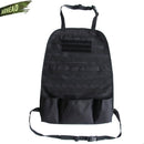 Universal Tactical MOLLE Car Seat Back Organizer military MOLLE Panel Vehicle Seat Cover Protector Kit Mat Black