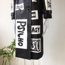 HarleyFashion 2021 Autumn Winter Women Long Coat Letters Printing High Street Stylish Graffiti Casual Quality Windbreaker Trench