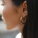 Slovecabin 925 Sterling Silver Luxury Hoop Piercing Boucle Doreille Femme Gold Round Circle Fashion Earrings for Women Jewerly