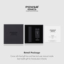 Power Ionics男士黑/蓝/红碳纤维100%纯钛磁疗手链腕带，改善血液循环