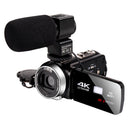 Digital Video Camera with Microphone Professional 4K Camcorder for Live Stream WiFi Vloger Youtube Night Vision 48MP Photography