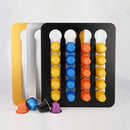Metal Coffee Pods Holder Aluminum Mirro-Plating Stand Coffee Capsule Storage Rack Nespresso Coffee Capsulas Stand For Nespresso