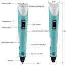 Original 3D Pen For Children 3D Drawing Printing Pencil with LCD Screen With PLA Filament Toys for Kids Christmas Birthday Gift