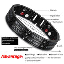 RainSo Luxury Titanium Bracelets For Men Health Care Elements Magnetic Bracelet Fashion Jewelry Bangle Friendship Bracelet Homme