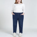 Autumn and winter new large size casual jeans 7XL 8XL 9XL fashion women&