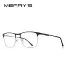 MERRYS DESIGN Men Luxury Titanium Alloy Optics Glasses Frames Male Square Ultralight Myopia Prescription Eyeglasses S2118