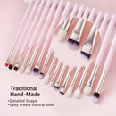 Jessup Makeup Brushes Set 15pcs Eye Make up Brush Eyeshadow Eyebrow Liner Blending Concealer Cosmetic Tool Kits Goat Hair
