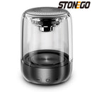STOENGO 透明设计真无线立体声扬声器，带呼吸灯、TWS 蓝牙 5.0、TF 卡和 AUX 音频输入