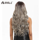 Noble Synthetic Lace Front Wig  ombre blonde Wig 30 Inch Long wavy Lace Front Wig  Synthetic Wigs For Black Women Maycaur wig