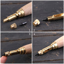 MIUSIE  Hole Punch Screw Removable Book Drill Auto With 6 Size Tip 1.5-4mm Automatic Belts Screw Punch Leather Tool