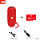 T&amp;G TG117 Portable Bluetooth Speaker Wireless Bass Column Waterproof Outdoor Music Vibro Speakers TF Card Subwoofer Loudspeaker
