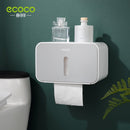 ECOCO免打孔防水卫生间卷纸盒厕纸盒壁挂式收纳抽纸器家用卫浴收纳用具