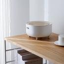 Japanese-style mini desktop trash can simple press trash storage bin student dormitory bedside table round trash can