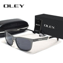 OLEY 铝镁男士太阳镜偏光镀膜反光太阳镜 oculos 男士眼镜配件 Y7144