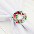 New style western restaurant silver garland metal napkin ring napkin buckle napkin ring