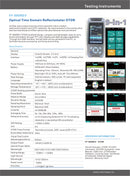 Pro Mini OTDR光纤时域反射仪980rev，9大功能VFL OLS OPM事件图，24dB适用于64公里光缆以太网测试仪