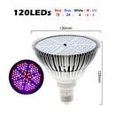 LED 植物生长灯 150颗灯珠 200颗灯珠 全光谱 仿阳光 E27 LED 植物生长灯泡 适用于室内水培花卉植物 LED 生长灯