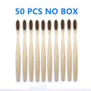 50/40/30-pack Bamboo Toothbrush Adults Soft Bristles Biodegradable Plastic-Free Toothbrushes Low Carbon Eco Bamboo Handle Brush