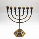 Menorah Metal Candle Holder Brass Votive Candelabra