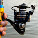 GHOTDA Fishing Reel Spinning Metal Spool Stainless Steel Ball Bearing Metal Handle Saltwater reel for fishing