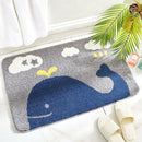 All Season Soft Non-Slip Bathroom Carpet Rainbow Print Doorway Water Absorbent Bath Mat Home Decor Floor Rug Shower Room Mats