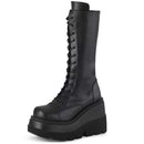 2021 Gothic Punk Fashion Women Thigh Boots Wedges High Heels Platform Over The Knee Boots Female Street Cosplay Autumn Shoes