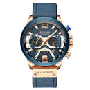 CURREN Luxury Brand Men Analog Leather Sports Watches Men&