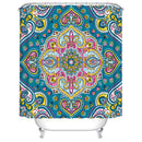Customized Polyester Shower Curtain Abstract Mandala moon and star bathroom curtain Landscape bath curtain cortinas para bano