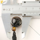 CSJA Natural Stones Necklaces &amp; Pendants Lucky Obsidian Lapis Tiger Eye Braided Rope Chain Woman Men Vintage Jewelry Gifts S463