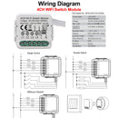 涂鸦WiFi智能灯开关模块支持双向控制，App远程控制DIY断路器100-240V，兼容Alexa Google Home