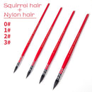 Handmade Watercolor Paint Brush Squirrel Nylon Hair Pointed Painting Brush Set for Watercolor Brush Painting Set Art Supplies