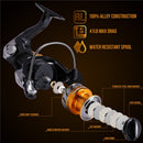 New High Quality Double Spool Fishing Reel Stainless Steel Ball Bearing Fishing Feeder Spinning Reel For Carp Fishing