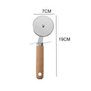 Kitchen Gadgets Wooden Handle Small Kitchenware Stainless Steel  Opener Baking Pizza Skin-Peeler Cheese Knife  Kitchenware Set
